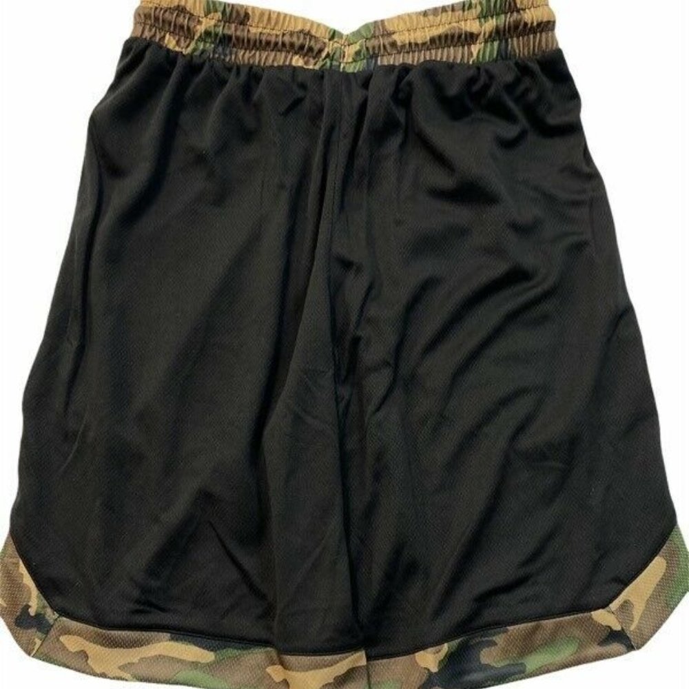 Los Angeles Lakers NBA Mens Shorts Brown Camo - Picture 2 of 4